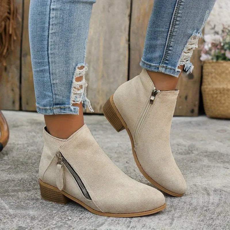Eva | Women's Low Heel Ankle Boots