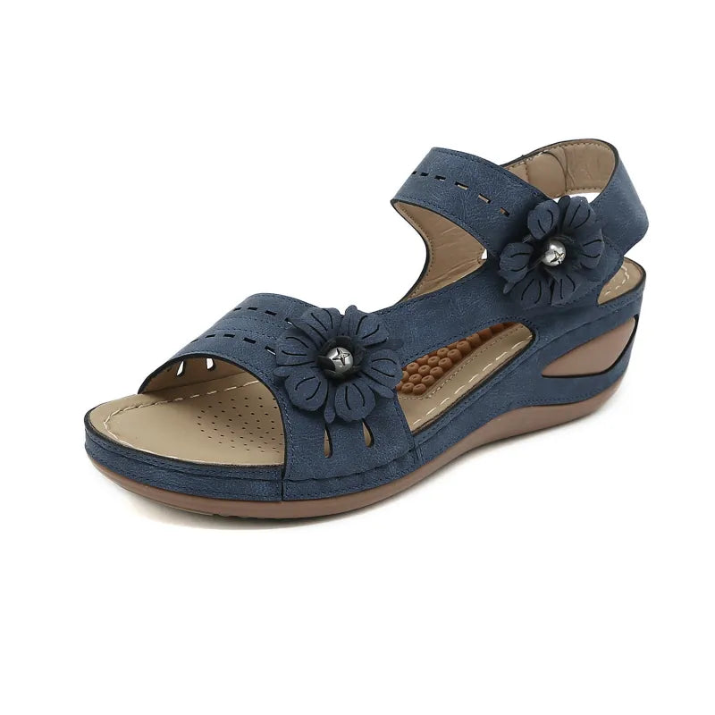 Calista | Women’s Synthetic Leather Wedge Sandals