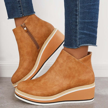 Amy | Women's Ankle Boots With Platform Sole