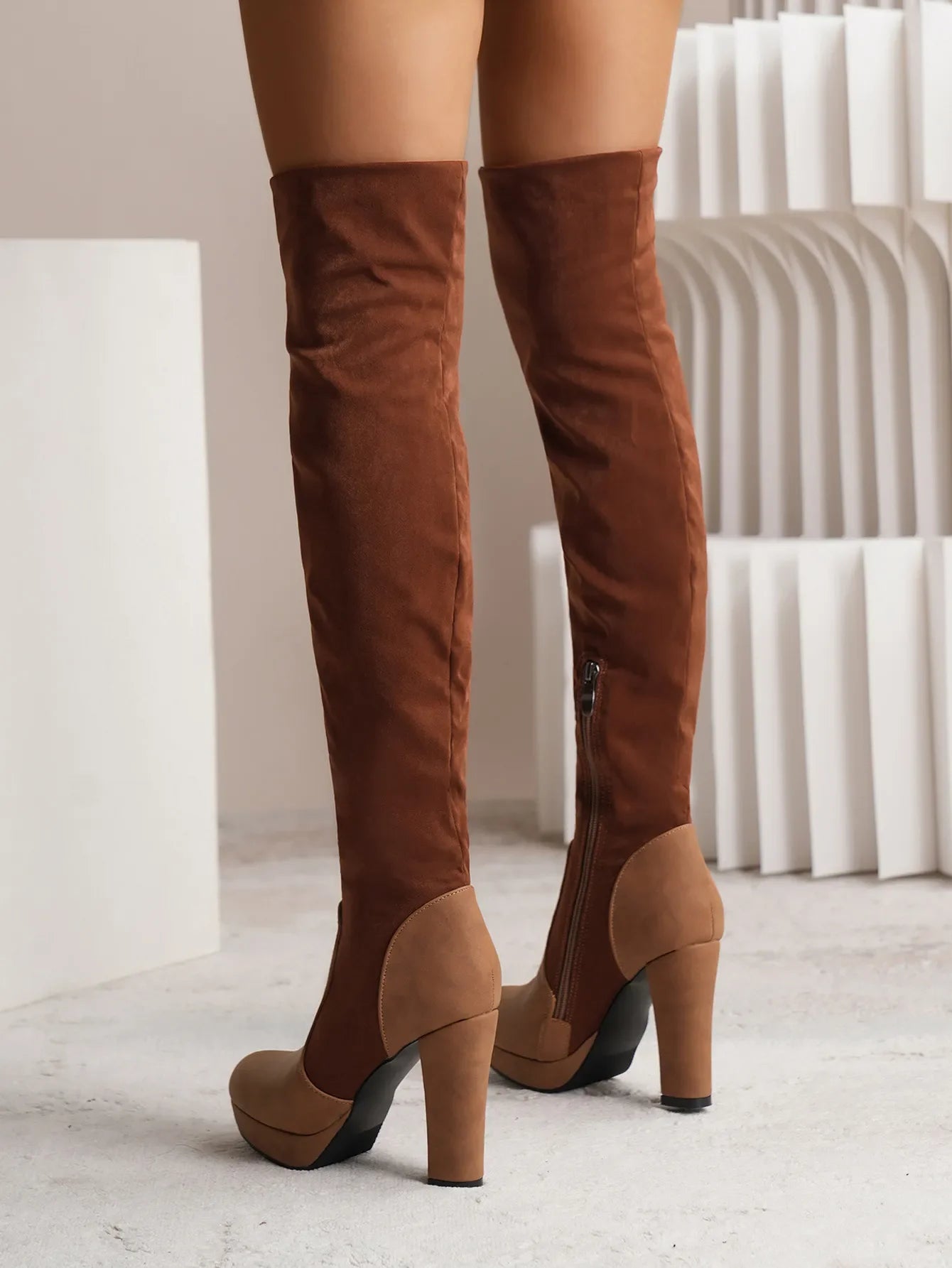 Claire | Women’s Over-the-Knee Suede High-Heel Boots