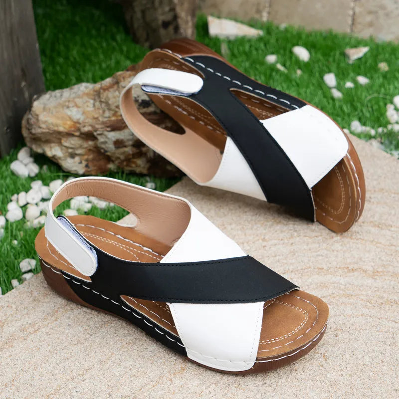 Carmen | Women’s Colorblock Wedge Sandals