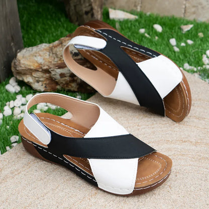 Carmen | Women’s Colorblock Wedge Sandals
