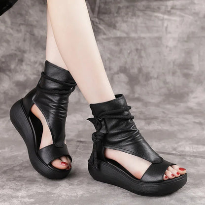 Alina | Women’s Platform Fish-Mouth Heel Sandals