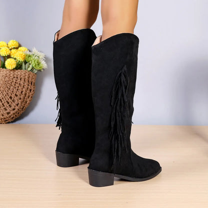 Bella | Women’s Retro Suede Tassel Boots