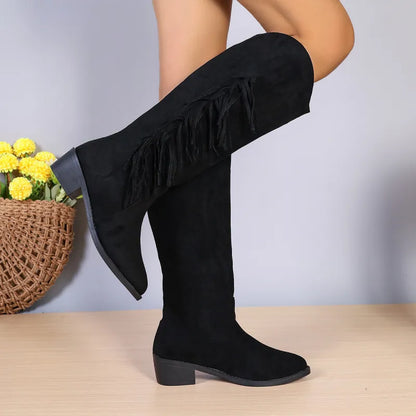 Bella | Women’s Retro Suede Tassel Boots
