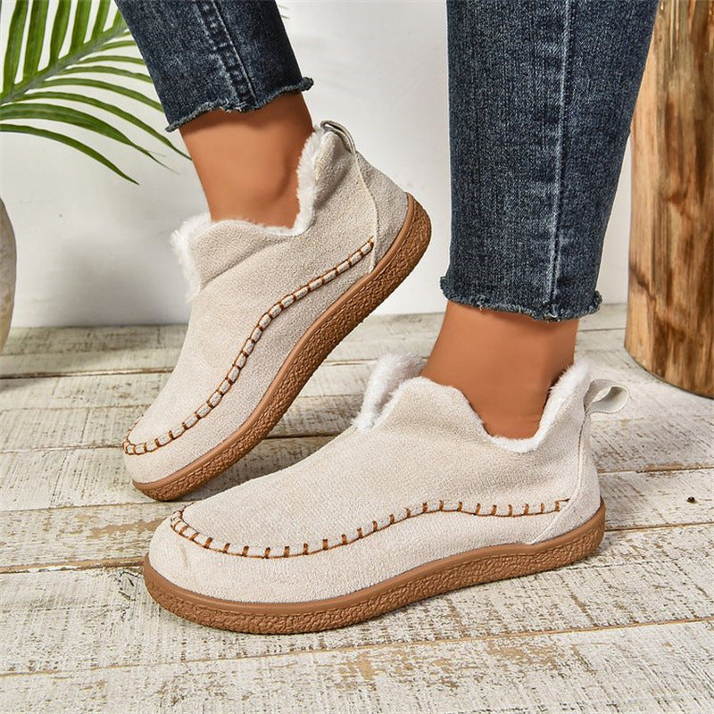 Chloe | Women’s Cozy Slip-On Moccasin Winter Boots