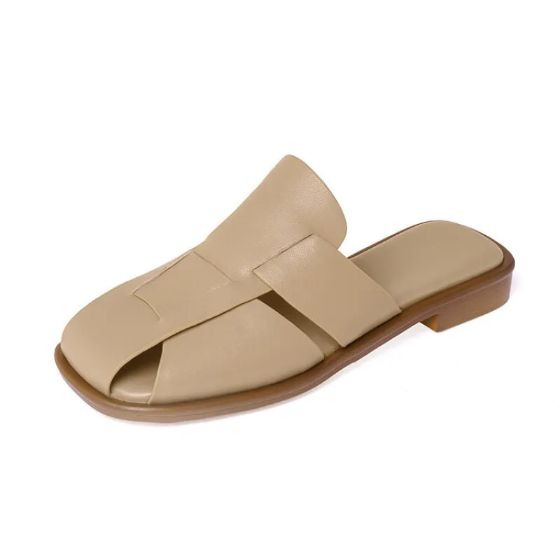 Elina | Women Full Leather Woven Roman Sandals