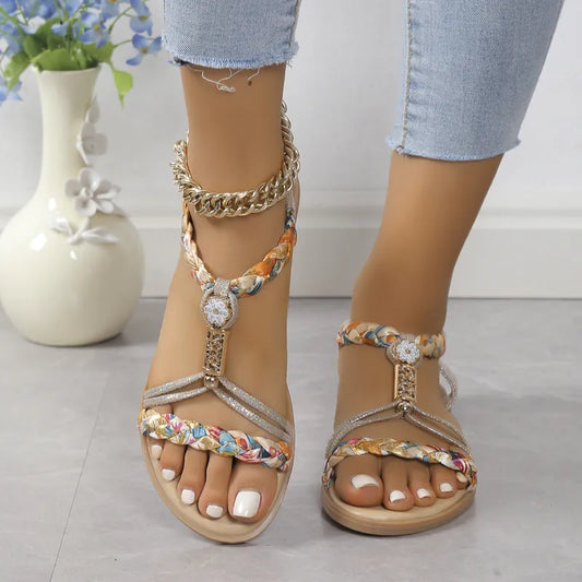 Rachel | Women’s Casual Woven Sandals – Relaxed Summer Vibes