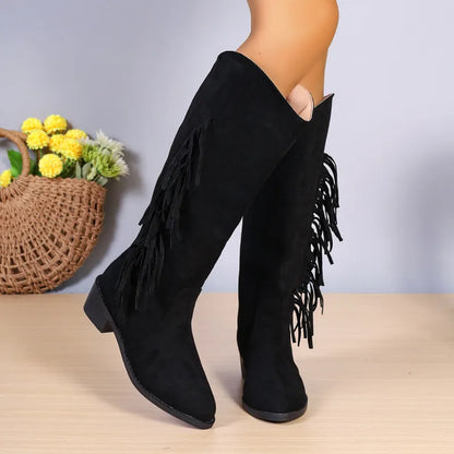 Bella | Women’s Retro Suede Tassel Boots