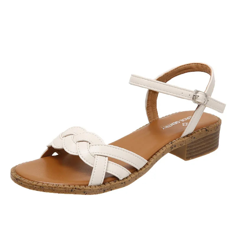 Kiera | Women’s Woven Roman Flat Sandals