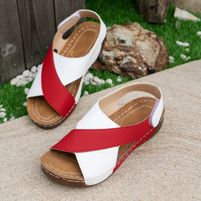 Carmen | Women’s Colorblock Wedge Sandals