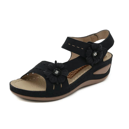 Calista | Women’s Synthetic Leather Wedge Sandals