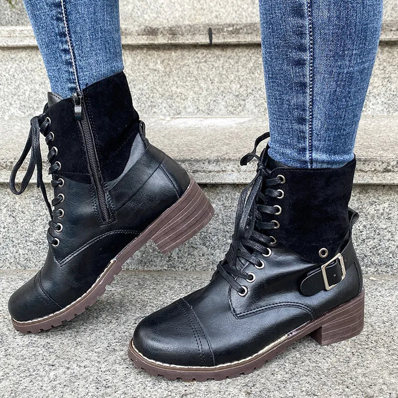 Anna | Women’s Lace-Up Winter Cowboy Boots