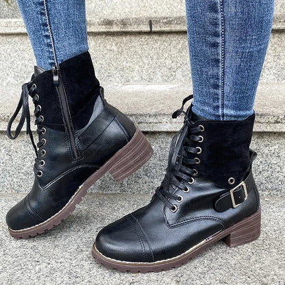Anna | Women’s Lace-Up Winter Cowboy Boots