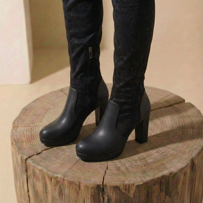 Claire | Women’s Over-the-Knee Suede High-Heel Boots