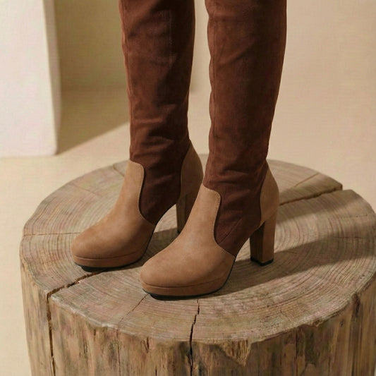 Claire | Women’s Over-the-Knee Suede High-Heel Boots