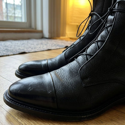 Alina | Women's Leather Ankle Boots With Cap Toe