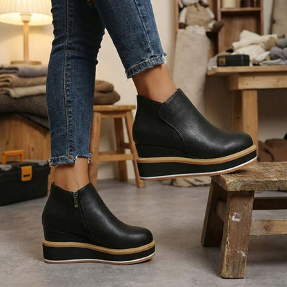 Amy | Women's Ankle Boots With Platform Sole