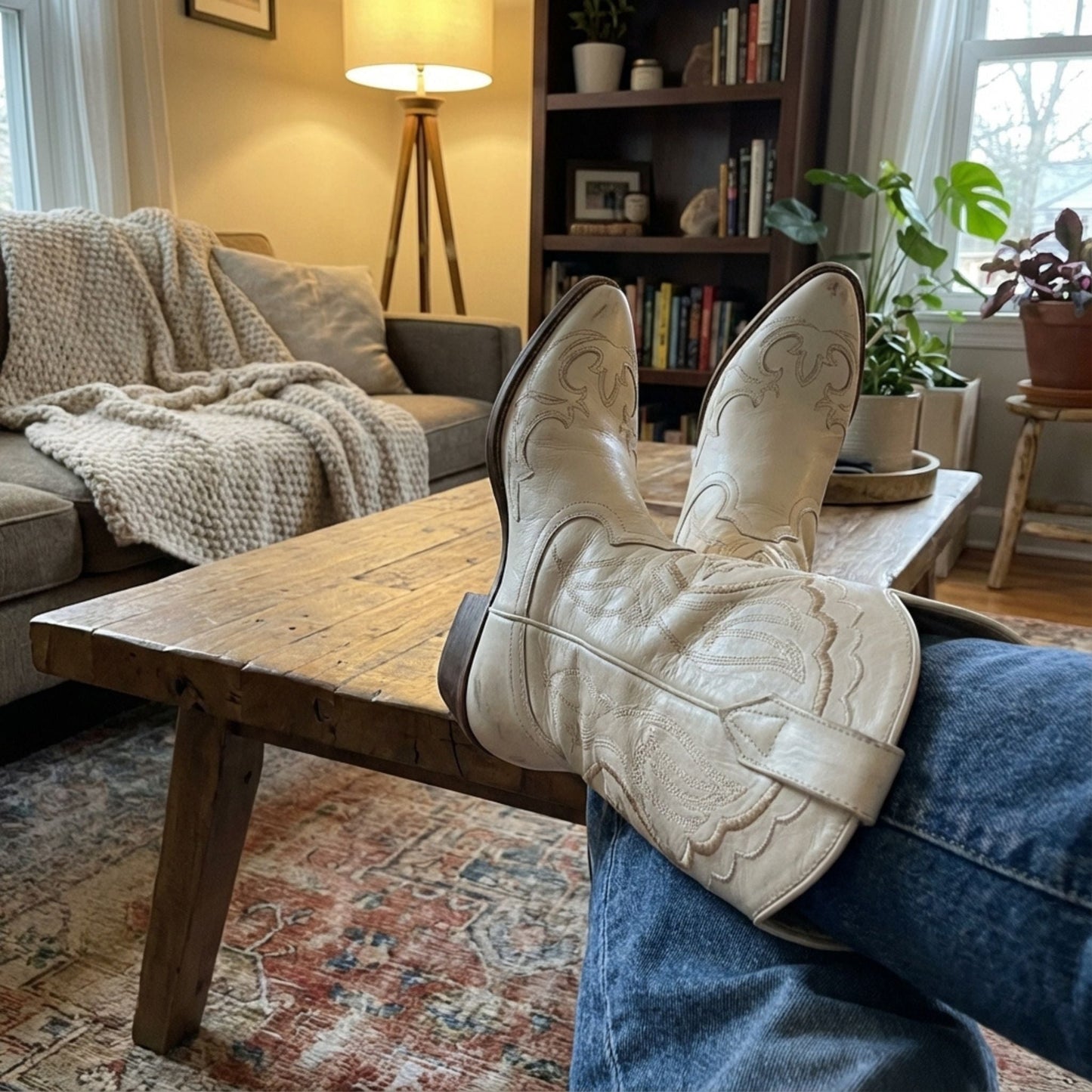 Alexa | Women’s Chic Western Boots with Embroidery