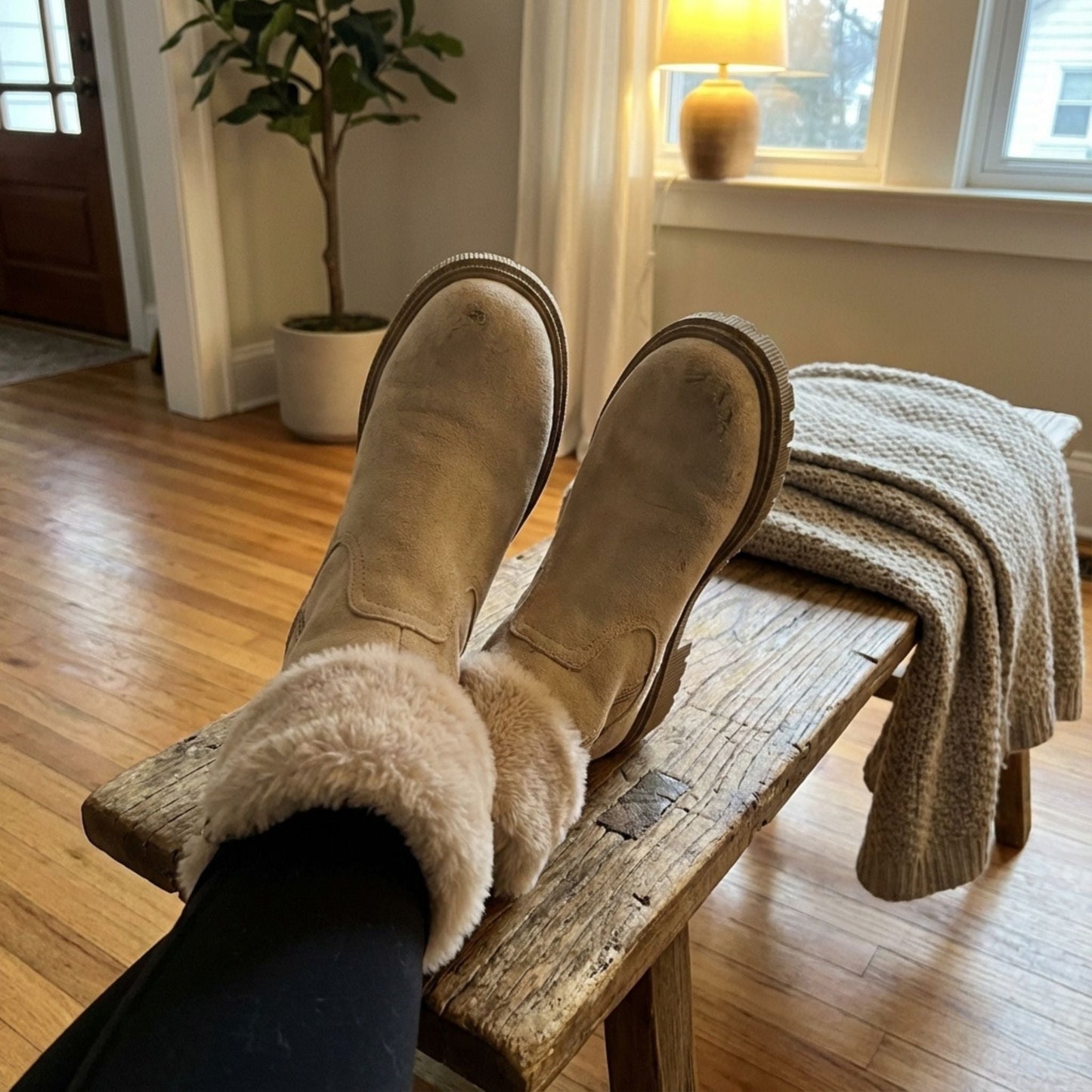 Ruby | Women's Winter Fur-Lined Zipper Boots