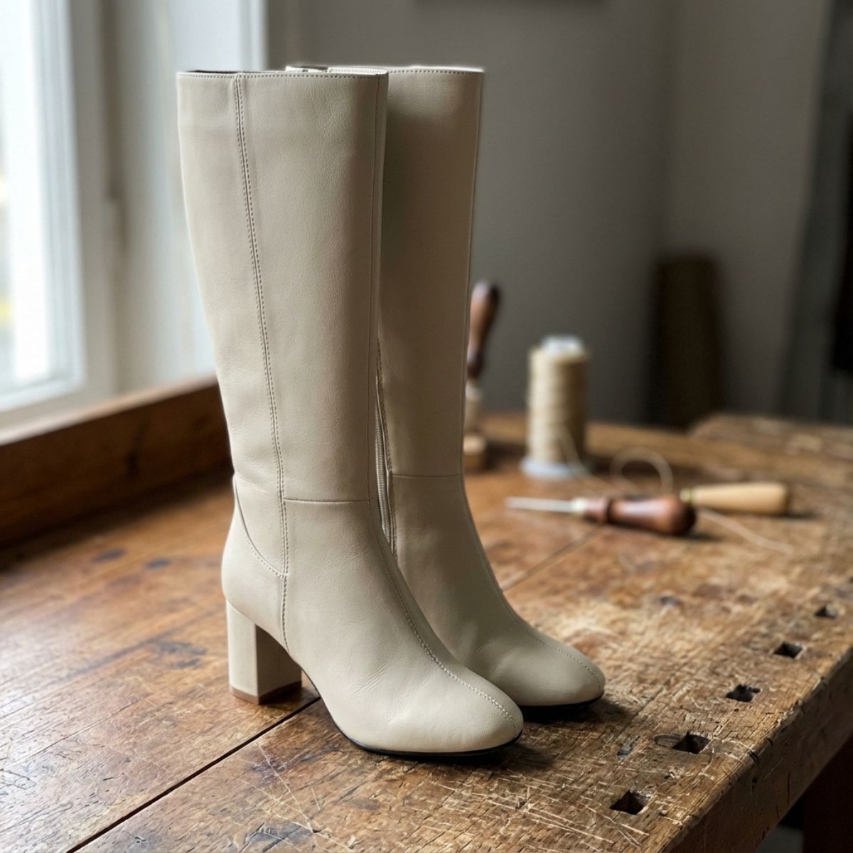 Claire | Women’s Knee-High Heeled Boots