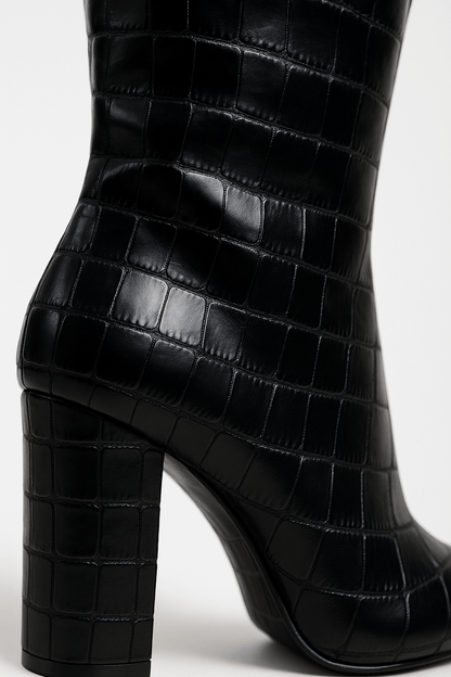 Taylor | Women’s Croc Textured High Heel Boots