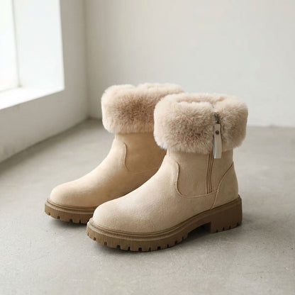 Ruby | Women's Winter Fur-Lined Zipper Boots