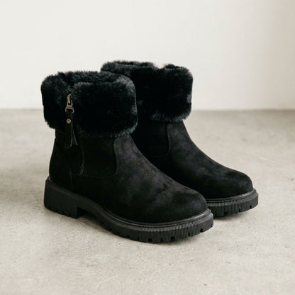 Ruby | Women's Winter Fur-Lined Zipper Boots