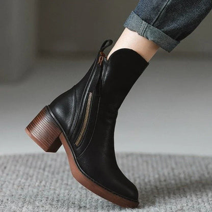 Selene | Leather Ankle Boots