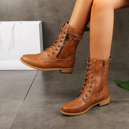Brandy | Short Leather Boots Women's