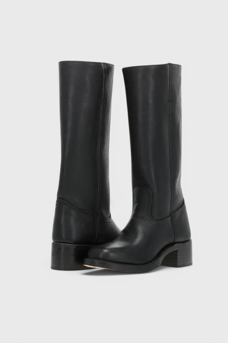 Ella | Women’s Leather Knee-High Boots with Heels