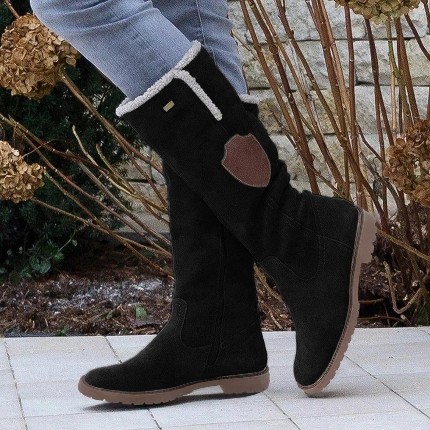 Elly | Women’s Mid Calf Boots With Fur Lining