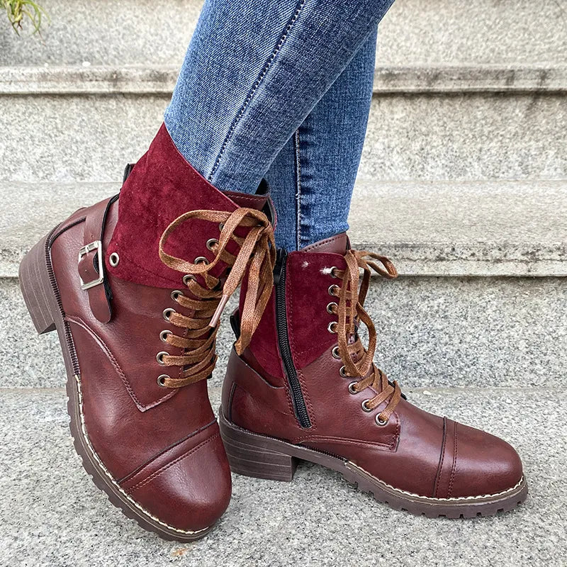 Anna | Women’s Lace-Up Winter Cowboy Boots