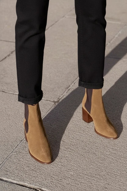 Chelsea Ankle Boots Block Heel for Women