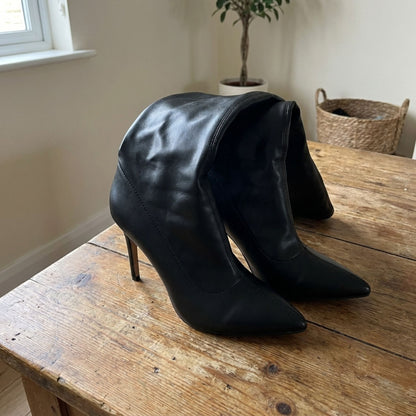 Esther | Women's Leather Overknee Boots With Stiletto Heel