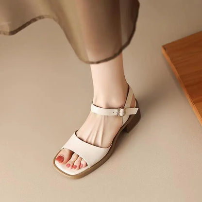 Selah | Women’s Soft Leather Square-Toe Sandals
