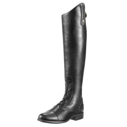 Ally | Leather Knee High Boots With Back Zipper
