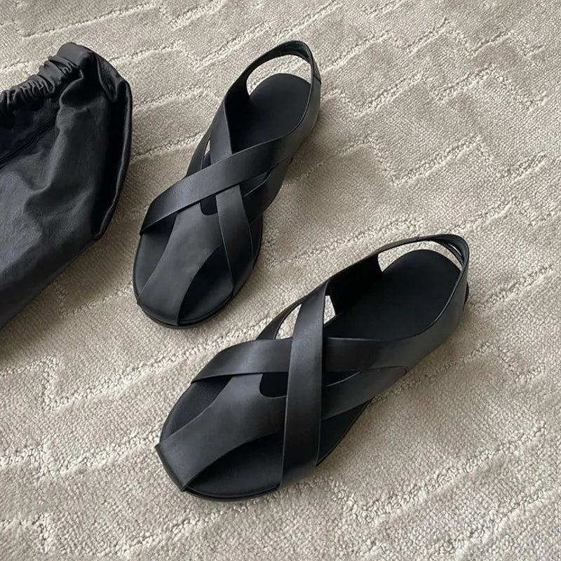 Nyssa | Women’s Leather Roman Sandals