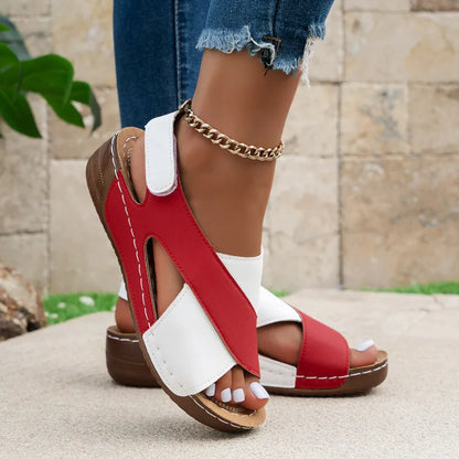 Carmen | Women’s Colorblock Wedge Sandals