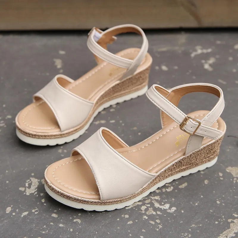 Bianca | Women’s Ankle Buckle Wedge Sandals