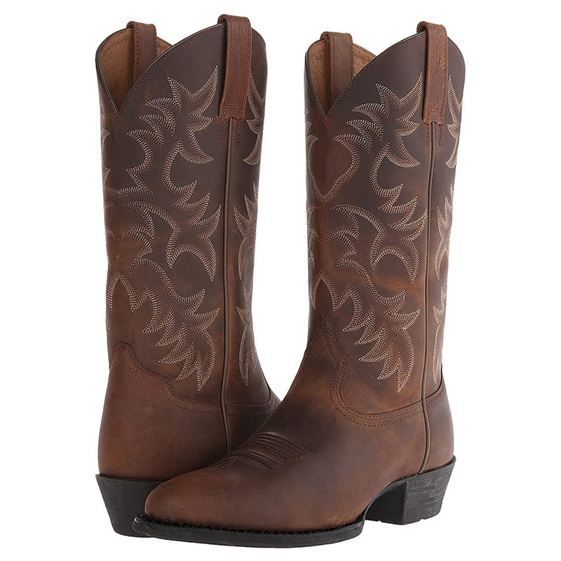 Donna | Women’s Classic Western Boots with Embroidery
