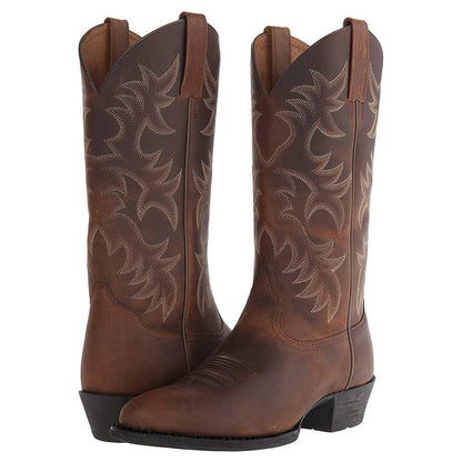 Donna | Women’s Classic Western Boots with Embroidery
